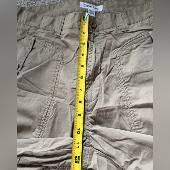 Calvin Klein Men’s Cargo Utility Pants 33x32 Khaki Cotton No Flaws - Picture 7 of 10